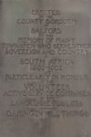 Salford Fusiliers Monument
